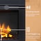 Edendirect 28'' Ventless Electric Fireplace Insert, Black, Remote Control, 750W/1500W EF321B - alternate 6